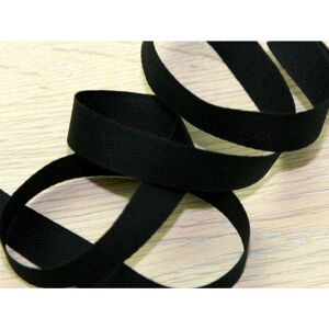 Prym 20mm Strong Cotton Herringbone Tape Black - per metre Prym 20mm Strong Cotton Herringbone Tape Black - per metre