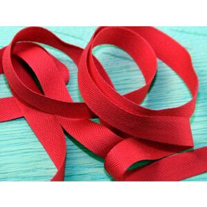 Prym 15mm Strong Cotton Herringbone Tape - Red Prym 15mm Strong Cotton Herringbone Tape - Red