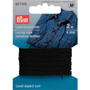 Prym 4mm Imitation Leather Lacing Tape Black - each Prym 4mm Imitation Leather Lacing Tape Black - each