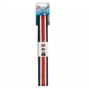 Prym 40mm Bag Strap Webbing Red Blue White - per pack Prym 40mm Bag Strap Webbing Red Blue White - per pack