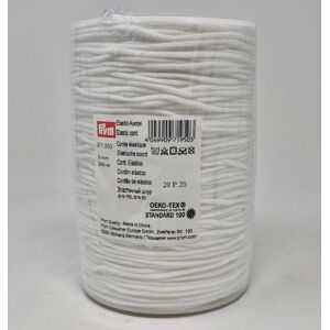 Prym 3mm Super Soft Round Elastic Cord White - per metre Prym 3mm Super Soft Round Elastic Cord White - per metre