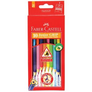 Faber Castell Junior Grip Triangular Coloured Pencil 10pcs Faber Castell Junior Grip Triangular Coloured Pencil 10pcs
