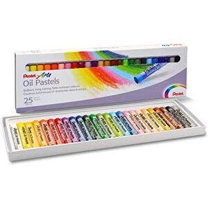 Pentel Arts Oil Pastels, Assorted colours, 1 pack of 25 sticks Pentel Arts Oil Pastels, Assorted colours, 1 pack of 25 sticks