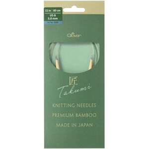 Clover TAKUMI Pro Circular Knitting Needles 32"-US 8 / 5.0 mm 3350 Clover TAKUMI Pro Circular Knitting Needles 32"-US 8 / 5.0 mm 3350