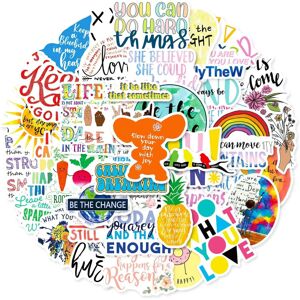 TIANCI 50PCS Inspirational Stickers for Water Bottles Waterproof Vinyl Decals Motivati TIANCI 50PCS Inspirational Stickers for Water Bottles Waterproof Vinyl Decals Motivati