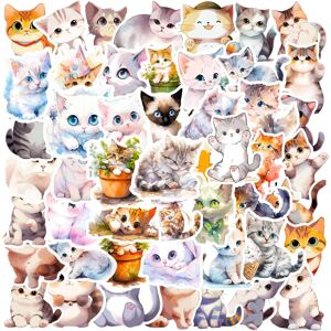 TIANCI Kawaii graffiti cat sticker 50Pcs beautiful waterproof watercolor vinyl graffiti TIANCI Kawaii graffiti cat sticker 50Pcs beautiful waterproof watercolor vinyl graffiti