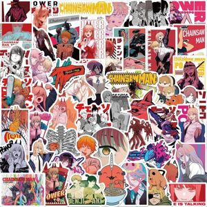 TIANCI 50Pcs Chainsaw Man Stickers , Trendy Japanese Anime Water Bottle Stickers Decals TIANCI 50Pcs Chainsaw Man Stickers , Trendy Japanese Anime Water Bottle Stickers Decals
