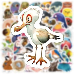 TIANCI Bird Stickers for Water Bottles 50Pcs Colourful Bird Stickers for Teens,Adults W TIANCI Bird Stickers for Water Bottles 50Pcs Colourful Bird Stickers for Teens,Adults W