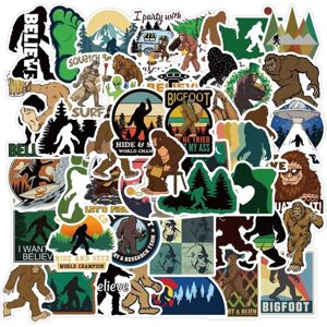 TIANCI 50 Pcs Bigfoot Stickers Sasquatch Waterproof Vinyl Stickers for Water Bottles L TIANCI 50 Pcs Bigfoot Stickers Sasquatch Waterproof Vinyl Stickers for Water Bottles L