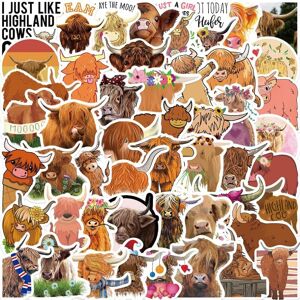 TIANCI Cattle Stickers - 50 Pcs Cow Animals Yak PVC Decals Cute Kawaii Vinyl Decoration TIANCI Cattle Stickers - 50 Pcs Cow Animals Yak PVC Decals Cute Kawaii Vinyl Decoration