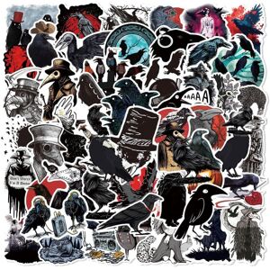 TIANCI Raven Stickers 50Pcs Crow Waterproof Vinyl Decals for Bike Water Bottles Laptop TIANCI Raven Stickers 50Pcs Crow Waterproof Vinyl Decals for Bike Water Bottles Laptop