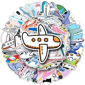 TIANCI Aircraft Stickers 50 Pcs Popular Vinyl Waterproof Stickers for Computer Phone Lu TIANCI Aircraft Stickers 50 Pcs Popular Vinyl Waterproof Stickers for Computer Phone Lu