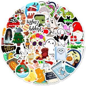 TIANCI 50pcs Happy Festival Vinyl Sticker Pack,Waterproof Decals for Kids Teens Adults TIANCI 50pcs Happy Festival Vinyl Sticker Pack,Waterproof Decals for Kids Teens Adults