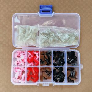 Unbranded 70pcs Plastic Safety Noses For Crochet Toys Amigurumi Mix Set Box Pink/Red/Black Unbranded 70pcs Plastic Safety Noses For Crochet Toys Amigurumi Mix Set Box Pink/Red/Black