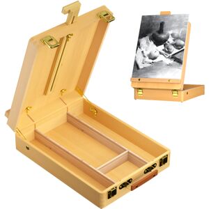 YouseaHome Wooden Table Box Easel, Adjustable Easel Wood Table Sketch Box Easels YouseaHome Wooden Table Box Easel, Adjustable Easel Wood Table Sketch Box Easels