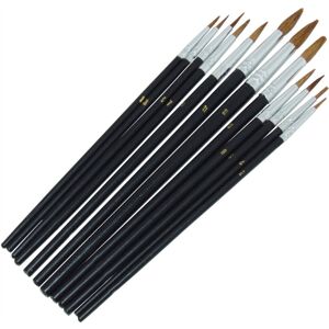 Amtech Tools 12 Piece Pointed Tip Artist Paint Brush Set Pro Quality Art Craft Amtech S4120 Amtech Tools 12 Piece Pointed Tip Artist Paint Brush Set Pro Quality Art Craft Amtech S4120
