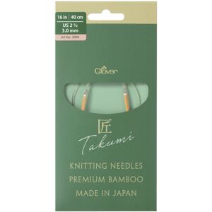 Clover TAKUMI Pro Circular Knitting Needles 16"-US 2 1/2 / 3.0 mm 3304 Clover TAKUMI Pro Circular Knitting Needles 16"-US 2 1/2 / 3.0 mm 3304
