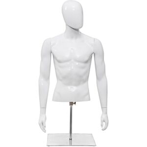 Casart Men Model Half Body Manikin 133cm Upper Body Mannequin With Iron Stand Casart Men Model Half Body Manikin 133cm Upper Body Mannequin With Iron Stand
