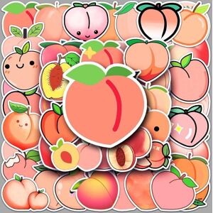 Mascot 50pcs Peach Stickers Waterproof Vinyl Stickers Cute Funny Stickers for Laptop Ta Mascot 50pcs Peach Stickers Waterproof Vinyl Stickers Cute Funny Stickers for Laptop Ta