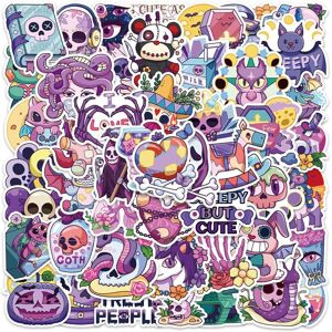 TIANCI 50pcs Gothic skull sticker vinyl waterproof cool funny sticker color sticker bag TIANCI 50pcs Gothic skull sticker vinyl waterproof cool funny sticker color sticker bag