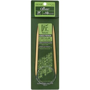 Clover Takumi Bamboo Circular Knitting Needles 24"-Size 10/6mm 1624-10 Clover Takumi Bamboo Circular Knitting Needles 24"-Size 10/6mm 1624-10