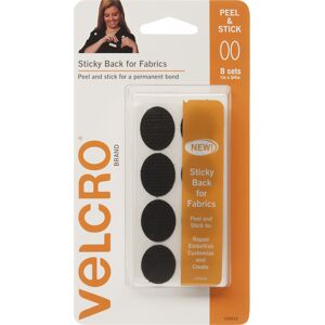 VELCRO(R) Brand STICKY BACK For Fabric Ovals 1"X.75"-Black 91879 VELCRO(R) Brand STICKY BACK For Fabric Ovals 1"X.75"-Black 91879