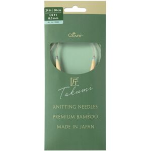 Clover TAKUMI Pro Circular Knitting Needles 24"-US 11 / 8.0 mm 3335 Clover TAKUMI Pro Circular Knitting Needles 24"-US 11 / 8.0 mm 3335