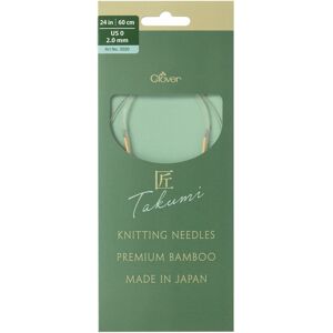 Clover TAKUMI Pro Circular Knitting Needles 24"-US 0 / 2.0 mm 3320 Clover TAKUMI Pro Circular Knitting Needles 24"-US 0 / 2.0 mm 3320