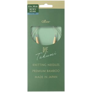 Clover TAKUMI Pro Circular Knitting Needles 32"-US 10 1/2 / 6.5 mm 3353 Clover TAKUMI Pro Circular Knitting Needles 32"-US 10 1/2 / 6.5 mm 3353