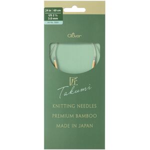 Clover TAKUMI Pro Circular Knitting Needles 24"-US 2 1/2 / 3.0 mm 3324 Clover TAKUMI Pro Circular Knitting Needles 24"-US 2 1/2 / 3.0 mm 3324