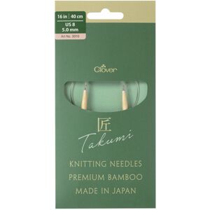 Clover TAKUMI Pro Circular Knitting Needles 16"-US 8 / 5.0 mm 3310 Clover TAKUMI Pro Circular Knitting Needles 16"-US 8 / 5.0 mm 3310