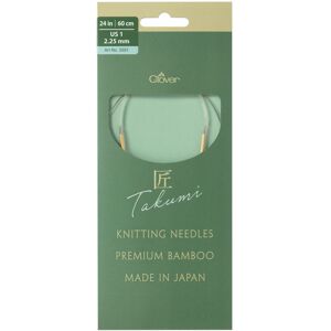 Clover TAKUMI Pro Circular Knitting Needles 24"-US 1 / 2.25 mm 3321 Clover TAKUMI Pro Circular Knitting Needles 24"-US 1 / 2.25 mm 3321