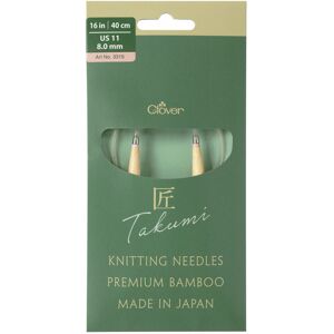 Clover TAKUMI Pro Circular Knitting Needles 16"-US 11 / 8.0 mm 3315 Clover TAKUMI Pro Circular Knitting Needles 16"-US 11 / 8.0 mm 3315