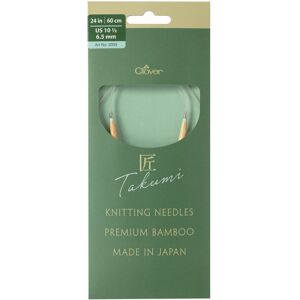Clover TAKUMI Pro Circular Knitting Needles 24"-US 10 1/2 / 6.5 mm 3333 Clover TAKUMI Pro Circular Knitting Needles 24"-US 10 1/2 / 6.5 mm 3333