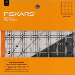 Fiskars Square Acrylic Ruler-8.5"X8.5" 1066144 Fiskars Square Acrylic Ruler-8.5"X8.5" 1066144