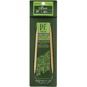 Clover Takumi Bamboo Circular Knitting Needles 24"-Size 10.5/6.5mm 1624-105 Clover Takumi Bamboo Circular Knitting Needles 24"-Size 10.5/6.5mm 1624-105