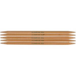 Clover Takumi Bamboo Double Point Knitting Needles 7" 5/Pkg-Size 10.5/6.5mm 3015-105 Clover Takumi Bamboo Double Point Knitting Needles 7" 5/Pkg-Size 10.5/6.5mm 3015-105