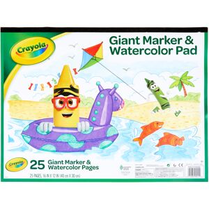 Crayola Marker & Watercolor Pad 16"X12"-25 Sheets - 99-3411 Crayola Marker & Watercolor Pad 16"X12"-25 Sheets - 99-3411