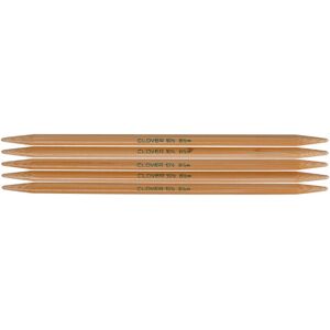 Clover Takumi Bamboo Double Point Knitting Needles 7" 5/Pkg-Size 9/5.5mm 3015-9 Clover Takumi Bamboo Double Point Knitting Needles 7" 5/Pkg-Size 9/5.5mm 3015-9