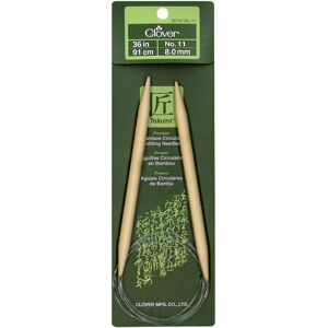 Clover Takumi Bamboo Circular Knitting Needles 36"-Size 11/8mm 1636-11 Clover Takumi Bamboo Circular Knitting Needles 36"-Size 11/8mm 1636-11