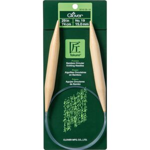Clover Takumi Bamboo Circular Knitting Needles 29"-Size 19 1629-19 Clover Takumi Bamboo Circular Knitting Needles 29"-Size 19 1629-19