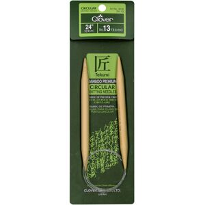 Clover Takumi Bamboo Circular Knitting Needles 24"-Size 13/9mm 1624-13 Clover Takumi Bamboo Circular Knitting Needles 24"-Size 13/9mm 1624-13