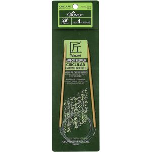 Clover Takumi Bamboo Circular Knitting Needles 29"-Size 4/3.5mm 1629-4 Clover Takumi Bamboo Circular Knitting Needles 29"-Size 4/3.5mm 1629-4