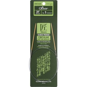 Clover Takumi Bamboo Circular Knitting Needles 24"-Size 1/2.25mm 1624-1 Clover Takumi Bamboo Circular Knitting Needles 24"-Size 1/2.25mm 1624-1