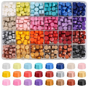 Jojomino Wax Seal Kit, 600Pcs Metal Wax Seal Beads, Sealing Wax Granules for Wax Seal Sta Jojomino Wax Seal Kit, 600Pcs Metal Wax Seal Beads, Sealing Wax Granules for Wax Seal Sta