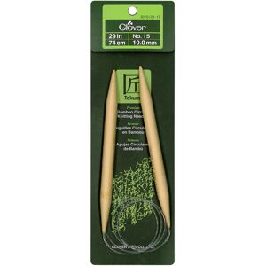 Clover Takumi Bamboo Circular Knitting Needles 29"-Size 15/10mm 1629-15 Clover Takumi Bamboo Circular Knitting Needles 29"-Size 15/10mm 1629-15