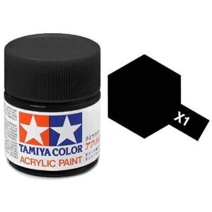 Tamiya 81501 Acrylic Mini X-1 Black Tamiya 81501 Acrylic Mini X-1 Black