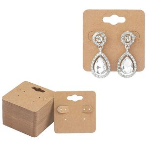 Unbranded 100Pcs Kraft Earring Display Holder Blank Paper Cards with 6 Holes for Hanging E Unbranded 100Pcs Kraft Earring Display Holder Blank Paper Cards with 6 Holes for Hanging E