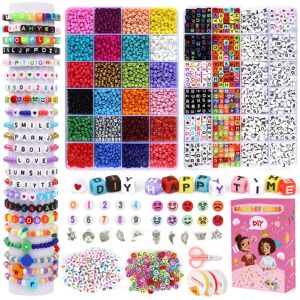 Volance 2201 5500pcs Bracelet Making Kit - 4mm Glass Seed Beads, Alphabet Letter Volance 2201 5500pcs Bracelet Making Kit - 4mm Glass Seed Beads, Alphabet Letter