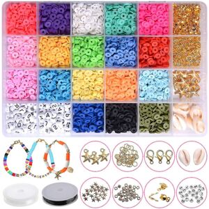 Unbranded 4500-piece Clay Black Stone Beads (18 Colors, 6mm Flat Round) Diy Jewelry Making Unbranded 4500-piece Clay Black Stone Beads (18 Colors, 6mm Flat Round) Diy Jewelry Making